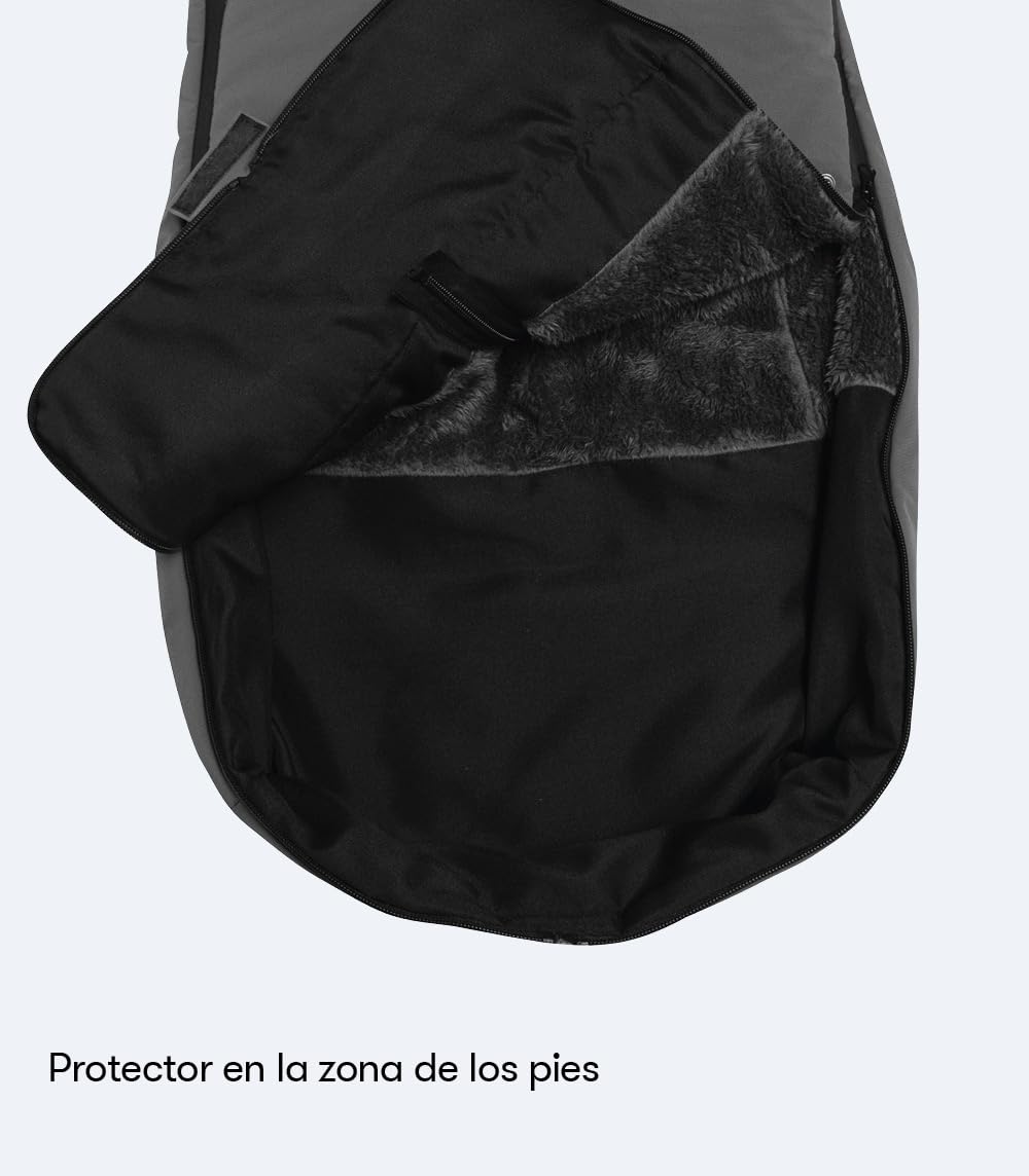 Munich Mun15 Universal-Fußsack für den Winter, hält das Baby warm, wasserdichter Fußsack für Kinderwagen (grau)