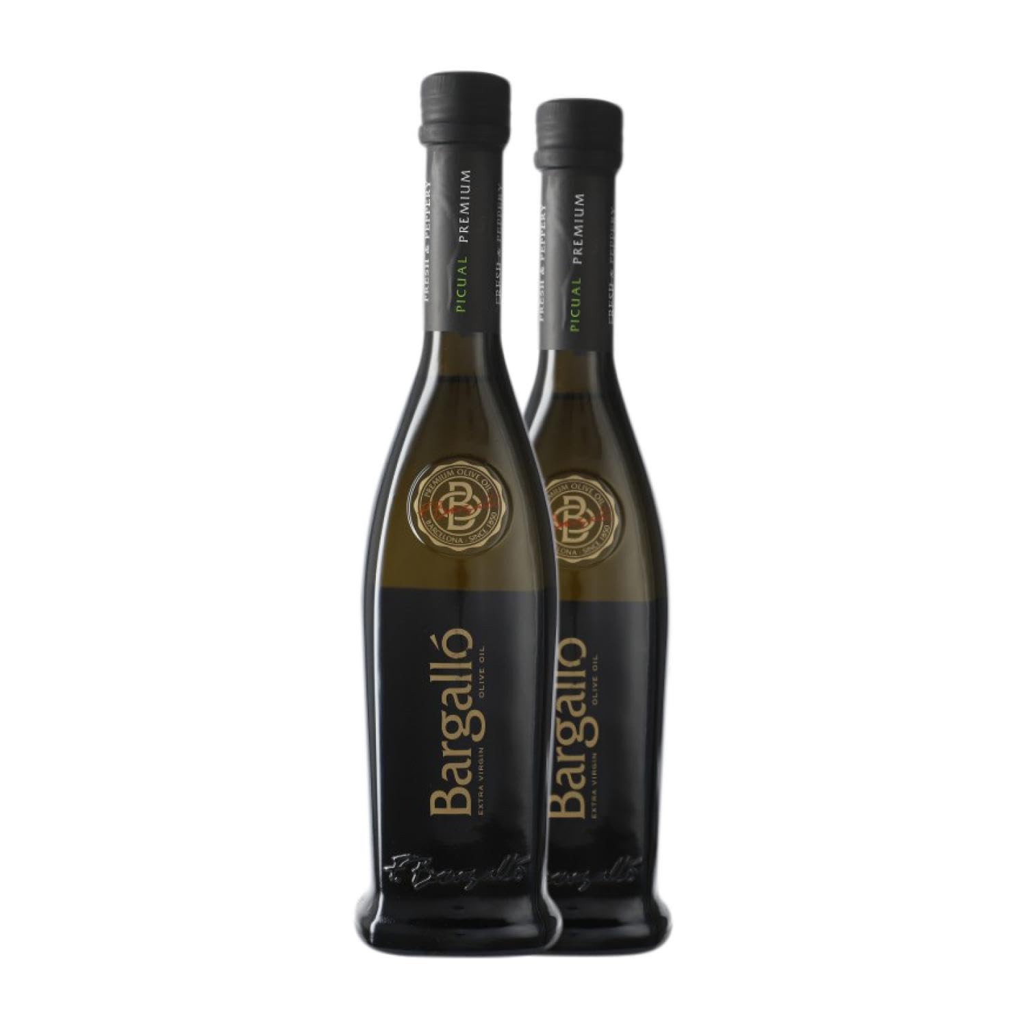 Aceite de Oliva Bargalló Premium Picual Botella Medium 50 cl (Caja de 2 Botella Medium de 50 cl)
