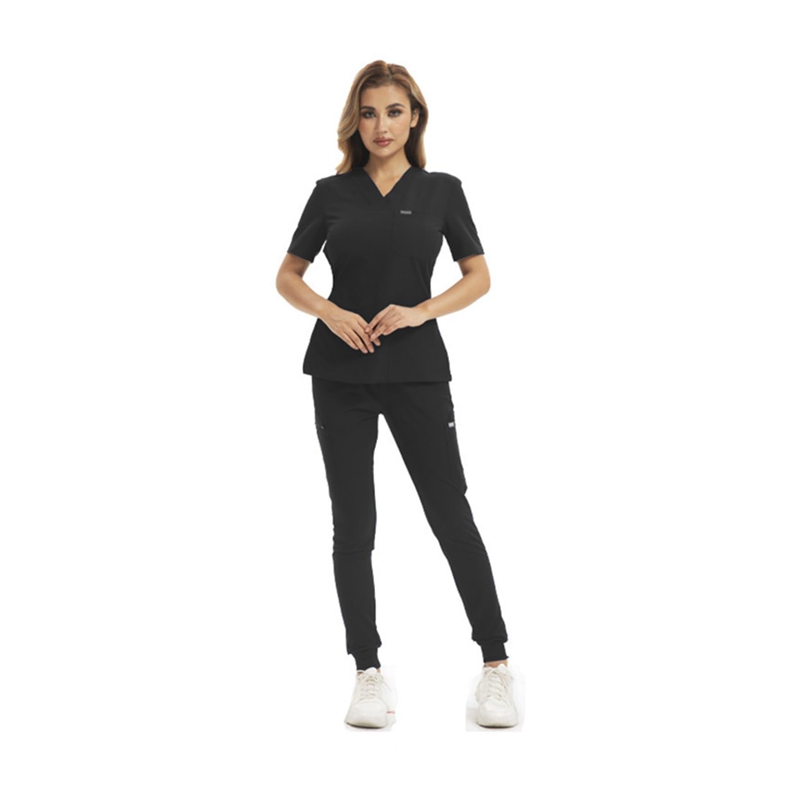 Uniformes Sanitarios Mujer Uniformes de Verano for médicos y Enfermeras, cepillos de Laboratorio, Ropa de Mano, Ropa de Trabajo for salón de Belleza Dental.