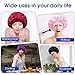 WLLHYF 18 Pcs Satin Bonnets for Sleeping, Large Silk Bonnet Wide Band Hair Bonnet Soft Elastic Hair Wrap Cap Silky Shower Cap for Black Women Men Curly Hair
