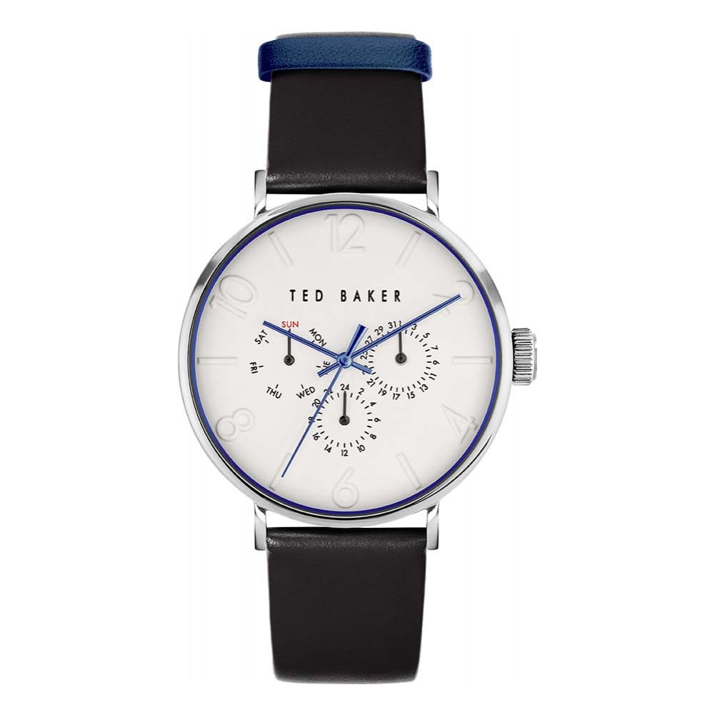 Ted Baker Phylipa Gents Black Leather Strap Watch (Model: BKPPGF2069I)
