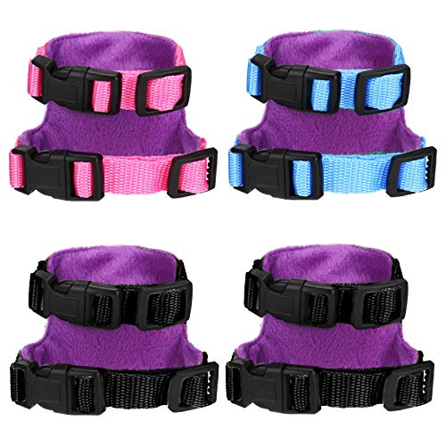 4 Pieces Small Pet Harness Vest and Leash Set with Cute Bowknot and Safe Bell Decor Chest Strap Harness for Outdoor… - Image 7