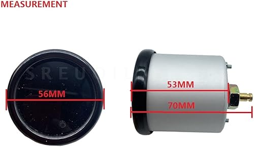 Miniatura 6 de Medidor de presión Turbo Boost de 52 mm 2" negro, 0-30 PSI, vacío, Turbo, con 7 colores tintados (con taza de medición)