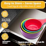 TIJAR® Measuring Cups, 4 Colorful Measuring Cups Set for Liquids & Dry Ingredients & General Kitchen Use, Perfect for Baking & Cooking, Multi Use Kitchen Essentials - Image 6