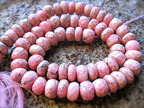 Rhodochrosite perles facettées LKBEADS 8mm le style bohème chic en bracelet fait main