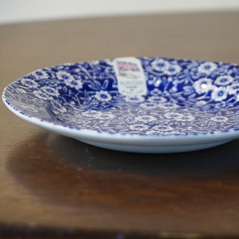 Amazon.co.jp: Calico ブルーキャリコ バーレイ社 プレート19cm