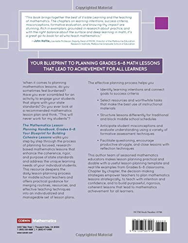 The Mathematics Lesson-Planning Handbook, Grades 6-8: Your Blueprint for Building Cohesive Lessons (Corwin Mathematics Series) - Image 2