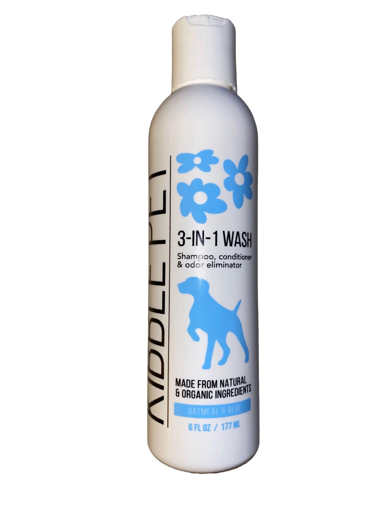 Organic Oatmeal & Aloe Vera Dog Shampoo - Hypoallergenic Coat Freshener, Made in USA, 6 oz