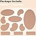 165 Pieces Moleskin for feet blisters Moleskin Tape Anti-wear Heels Stickers Blister Prevention Pads for Shoes Hiking 11 Shapes 15sets