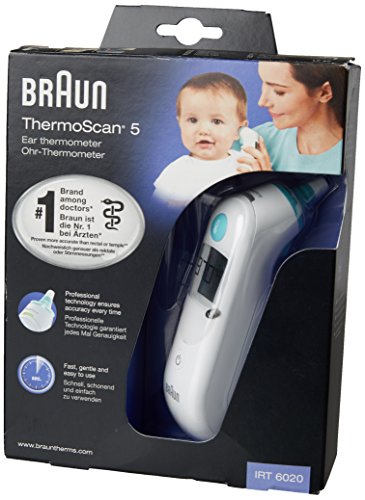 Thermomètre tympanique Braun IRT6020 pour surveiller la fièvre de bébé la nuit sans le réveiller