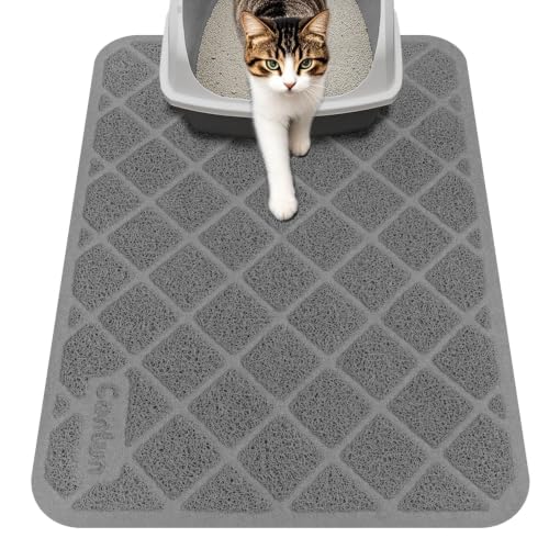 Image of Conlun Cat Litter Mat Litter Trapping Mat, 24 inch x 17 inch Charcoal
