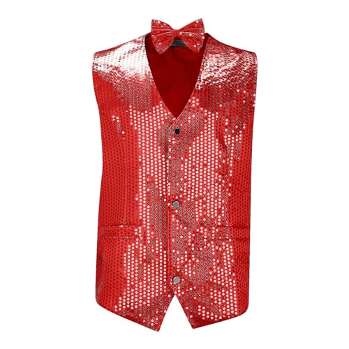 Gilet à paillettes de costume pour homme avec finitions haut de gamme