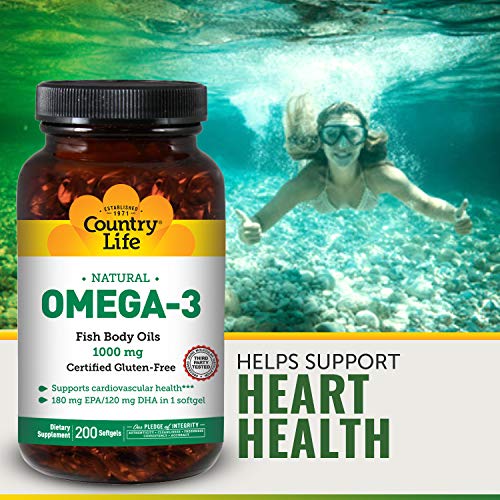 Omega-3 - Importado - Country Life (200 caps)