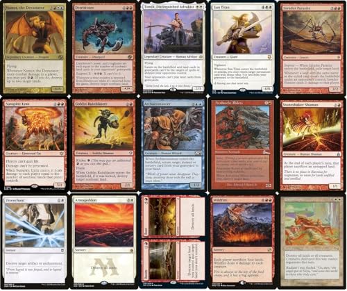 Elite Commander Land Destruction Deck - Jeskai - Red Blue White - EDH - Numot, The Devastator - 100 Card - Custom Magic The Gathering Deck - Very Strong!