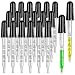 Glass Dropper Medicine 1ml, Teenitor Essential Oils Eye Dropper Pipette Dropper with Black Suction Bulb, Straight-Tip Calibrated Droppers for Medicine Art Liquid Plant Nutrients 20 Pack