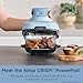 Ninja Crispi 4-in-1 Glass Air Fryer | 450°F | Non-Toxic | 4QT & 6-Cup Glass Containers w/Lids | Microwave, Freezer, Dishwasher Safe | Max Crisp, Air Fry, Bake, Recrisp | Periwinkle | FN101PL
