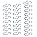 Aexit 2.2mm Dia Home Hardware Thread 20mm Length Iron Zinc Plated Self-Tapping Eye Screw Hook 50pcs Model:53as22qo764
