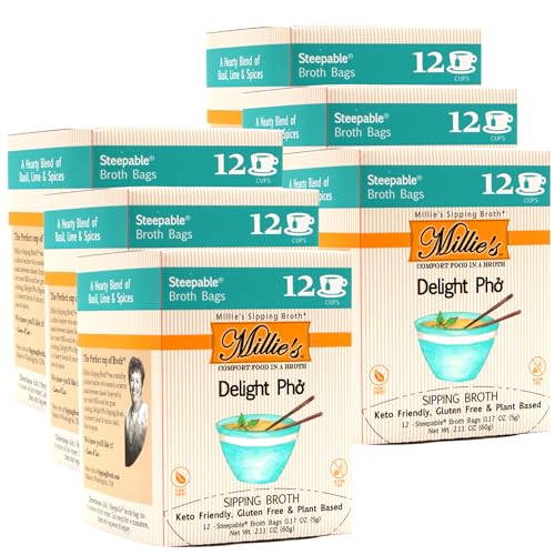 Millie’s Sipping Broth - Vegetable Broth -Natural-Gluten Free-Keto Friendly Delight