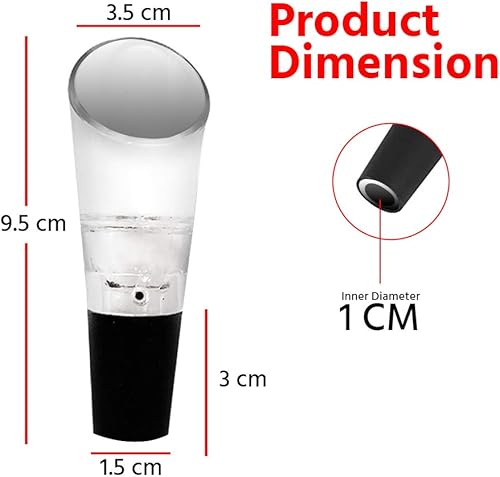 Miniatura 2 de Aireadores para vino  Difusor oxigenador 2 en 1 y dispensador de vertido para sabores mejorados y suaves de vinos tintos  Respirador de aireación de