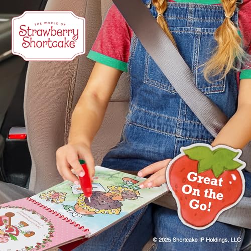 Strawberry Shortcake Aqua Art 6" x 7.5" Reusable Water Painting Activity Pad with Brush Pen - 8