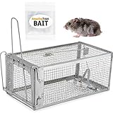 AmazingTraps The Amazing Humane Rat Trap w/Starter Bait - Catches Rats, Mice, Squirrels, Opossums, Moles, Weasels, Gophers, and Other Small Animals