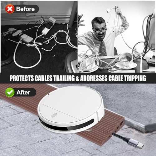 90x7,5cm Übergangsprofil, Rollstuhlrampe, Überstreifen für Türschwellen, Übergangsprofil Selbstklebend, für Elektro-Rollstuhl, Kinderwagen, Garage, Saugroboter (Braun, Höhe:2cm)