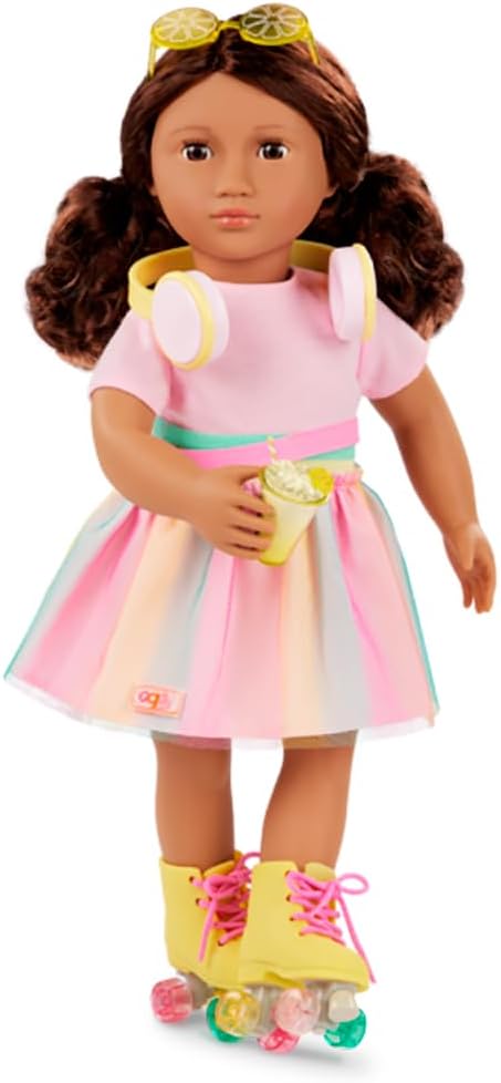 Outfit OG Deluxe - Rollerblades & Limonade - Skate Suit for 18 Inch Doll