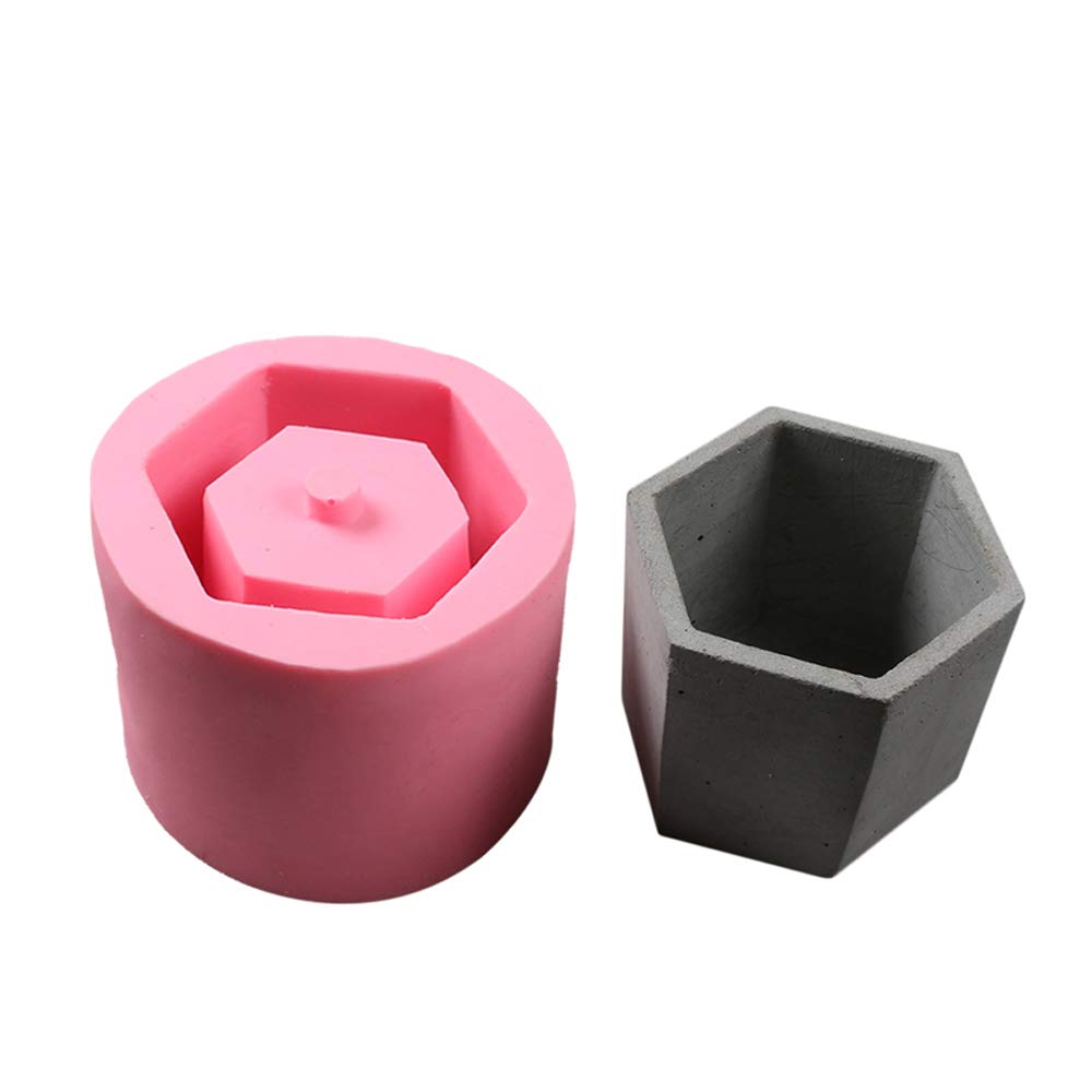 Goolsky 1Pcs Flowerpot Cement Vase Plant Cake Chocolate Silicone Mold Handmade Craft Tool Garden Decor