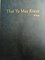 That ye may know B0007ELPRQ Book Cover