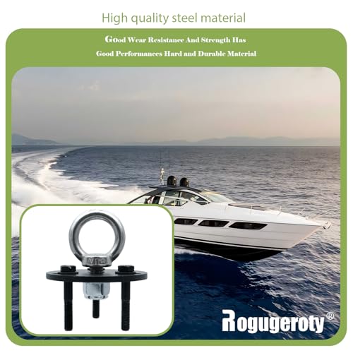 Image of Heavy-Duty Outboard Engine Lifting Ring Tool Kit Compatible with Evinrude, Johnson, BRP, and ETEC Motors - Marine-Ready Hoist Eye with Adapter, Bolts & Washers for Engine Removal