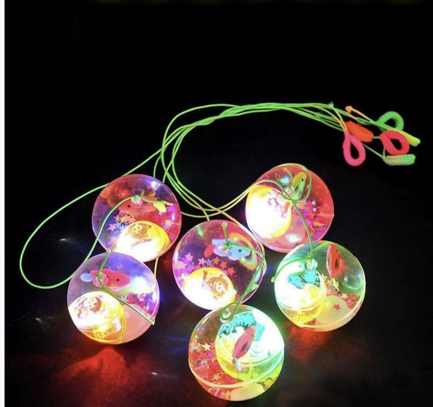 JOYIN 6 Pcs LED Bouncy Ball