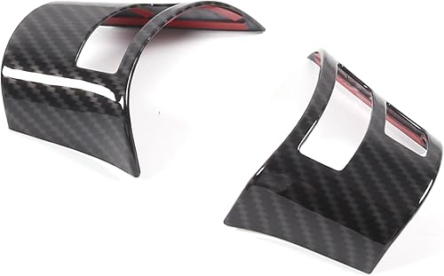 Miniatura 2 de Lcojicep Marco de botón de dirección de automóvil compatible con Corvette C6 Z06 ZR1 2005-2013 Marco de botón de automóvil ABS borde interior