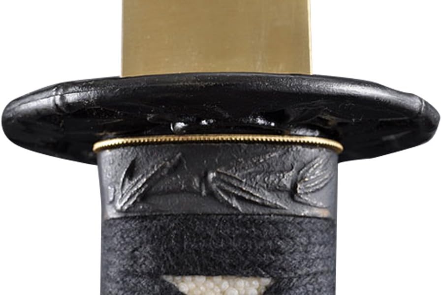 Handmade Sword - Stainless Steel Unsharpened Iaido Training Katana/Wakizashi Sword, Handmade, Full Tang, Black Scabbard