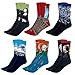 Produktbild Czemo 6 Paar Socken Kunst Gemaelde Gedruckte Wunderliche Socken Lässige Crew Baumwolle Socken Art Socks Mona Lisa