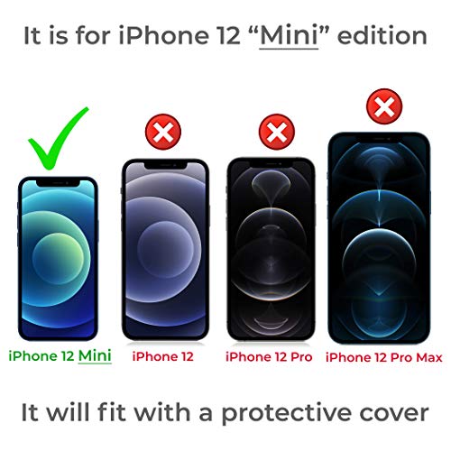 Agoz Iphone 13 Mini, Iphone 12 Mini Holster, Rugged Cell Phone Holder Belt Clip Case Pouch For Apple Iphone 12 Mini And Iphone 13 Mini (Fits With Otterbox / Lifeproof / Battery Cover) (Black) #TOP1