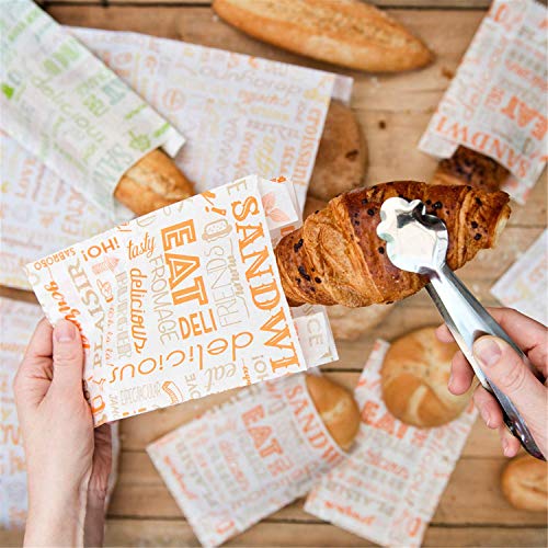 Tüten Croissants Parole 32 G/M2 12+5X14 Cm Weiss Zellulose - 6000 Un.