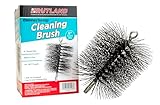 Rutland Products 16406 6-Inch Round Chimney Cleaning Brush, Red