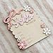 MEMOLEBIA Baby Announcement Sign, Hello World Newborn Sign for Hospital, She’s Here Card, Baby Announcements Ideas, Newborn Photography Props Double-Sided (HW3)