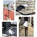 Chimney Tool Stainless Steel Chimney Cowl, Vent Cowl Pipe Rain Cover Protector Cap Ending Roof Cowl for Ducting Ventilation Cap Rain Hat Hood