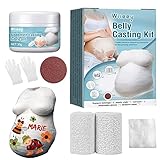 Recuerdo de fundición de embarazo 3D: el lanzamiento de vientre es un yeso del hermoso vientre embarazado de la futura madre porque te permite crear recuerdos de lanzamiento de vientre 3D para embarazo.