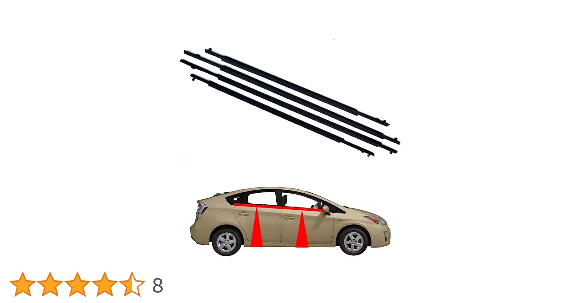 トヨタ プリウス ZVW30系 ドアベルトモール ウェザーストリップ 全ドア分 71fSH81za7L._UF350,350_QL80_.jpg