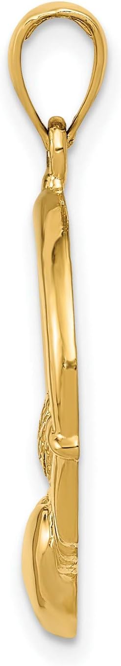 14k Yellow Gold Claddagh Pendant for Women with Heart Crown and Hands, Symbolic Celtic Jewelry of Love Loyalty and Friendship, Traditional Irish Necklace, Romantic Heritage Gold Charm 31 mm x 20 mm