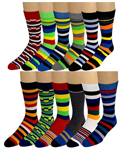 Different Touch 50 Pairs Men Wholesale Lot Assorted Bright Color Fancy Design Fashion Dress Socks4