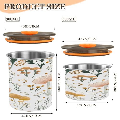 Envase hermético para café de acero inoxidable 17oz miniatura 3
