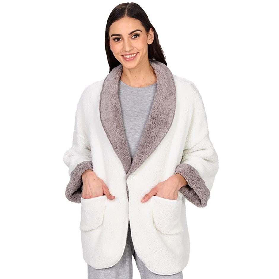 The Lakeside Collection Women's Fleece Reversible Jacket3