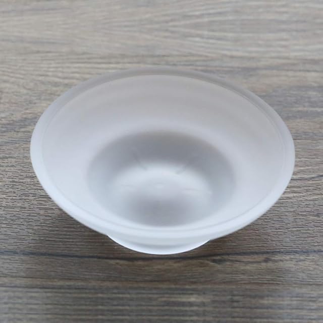 YUYUE21 Soap Dish Round Glass Storage Box Clear Holder Accessories For Shower Bathroom Hotel