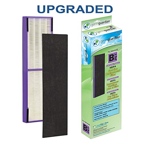 GermGuardian Pet Pure HEPA Genuine Replacement Filter B, Removes 99.97% of Pollutants for AC4825, AC4820, AC4850, AC4870, CDAP4500, AC4900, AC4300, AP2200, 4- Pack, Black/Purple, FLT4850PT4PK by GermGuardian - Image 2