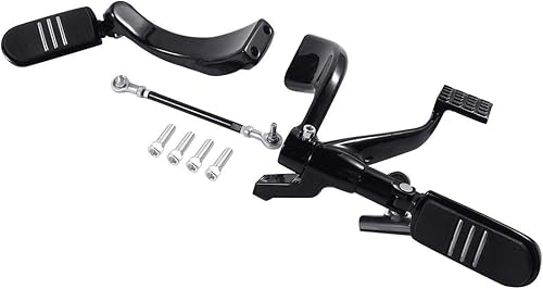 Miniatura 7 de TCT-MOTORPARTS Estriberas de pie de control de avance medio, palanca de freno para Harley Sportster 883 2004-2013 XL Modelos Hierro 883 XL883N