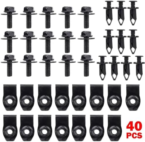 Car Trim Clips Car Bumper Fender Liner Push Retainer Fastener Rivet Clips Under Cover Mud Flaps Shield Guard Body Bolts for Infiniti EX35 2008-2012
