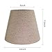 ALUCSET Brown Lamp Shade, Barrel Fabric Small Lampshade for Table Lamp and Floor Light, 6x10x7.5 inch, Natural Linen Hand Crafted, Spider (Light Brown)